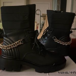 Nine West Combat Boots